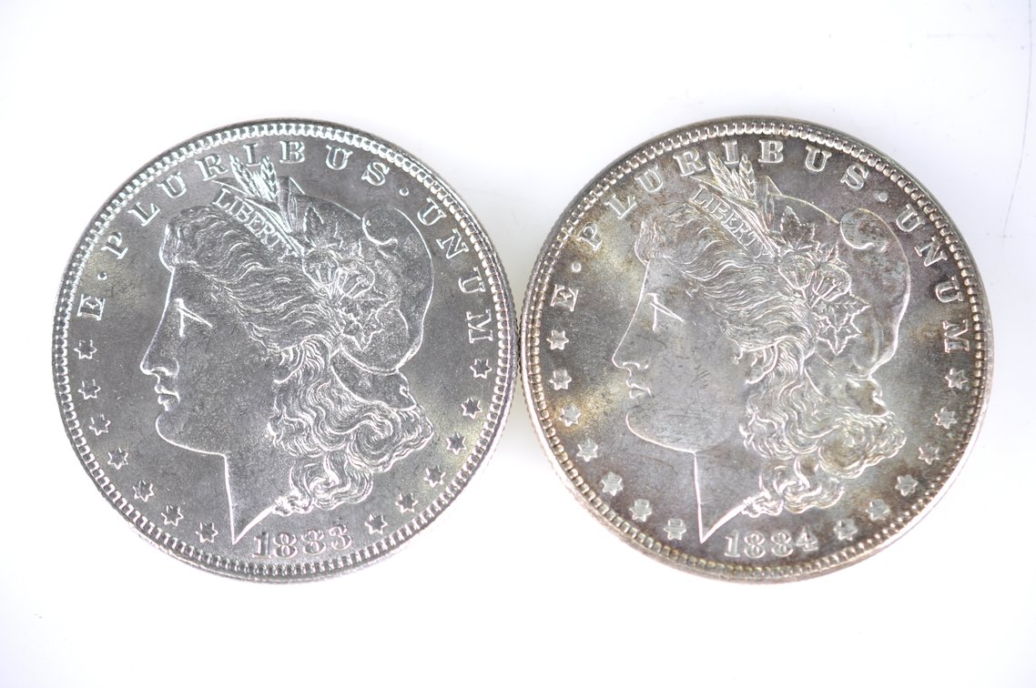 1883-1884 Morgan Silver Dollars, photo 2 of 7