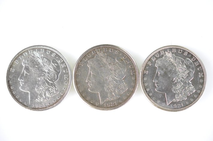 1921 Morgan Silver Dollars