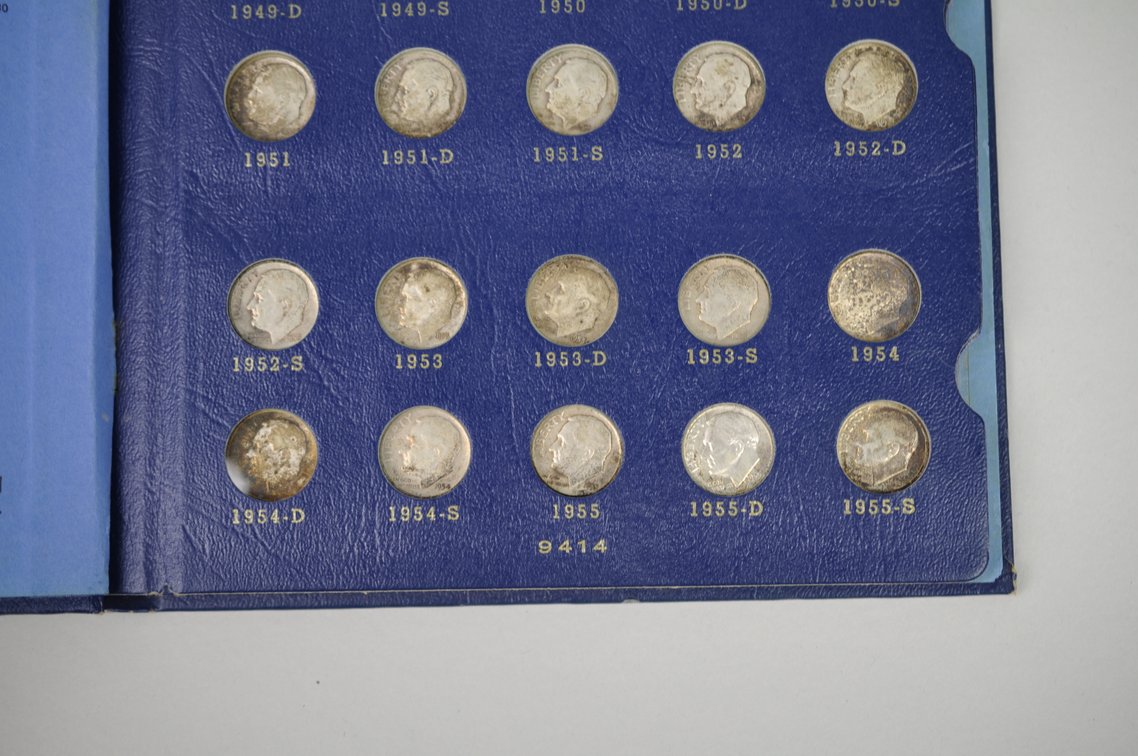 1946-1972 Book of Roosevelt Dimes, photo 4 of 11