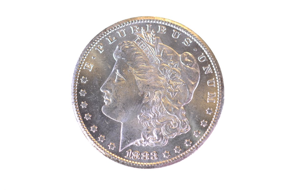 1883 Silver Morgan Dollar Carson City, photo 2 of 4