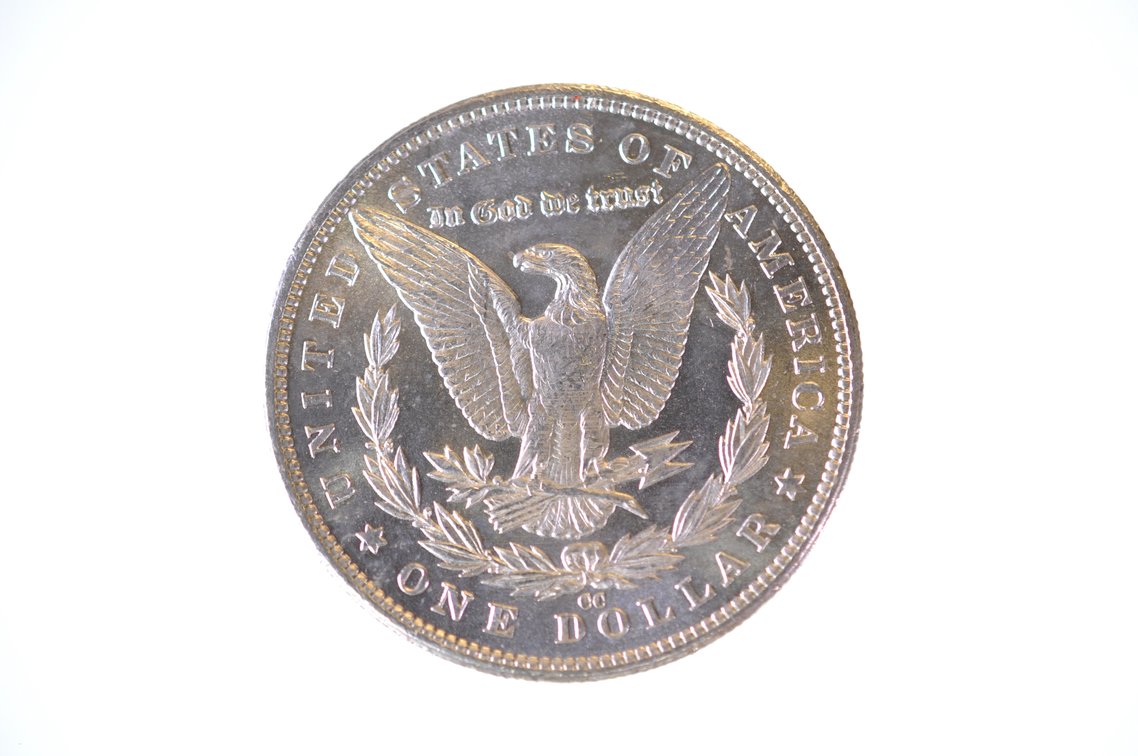 1883 Silver Morgan Dollar Carson City, photo 3 of 4