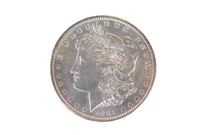 1891 Silver Morgan Dollar Philadelphia