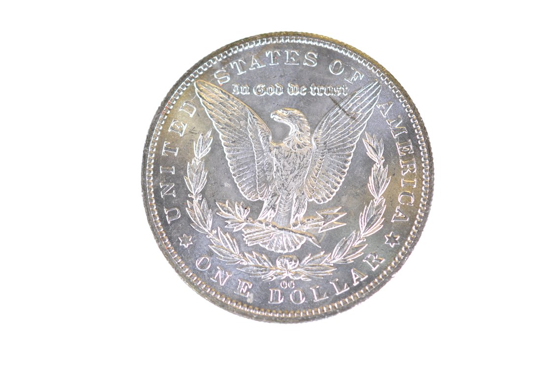 1884 Silver Morgan Dollar Carson City, photo 2 of 2