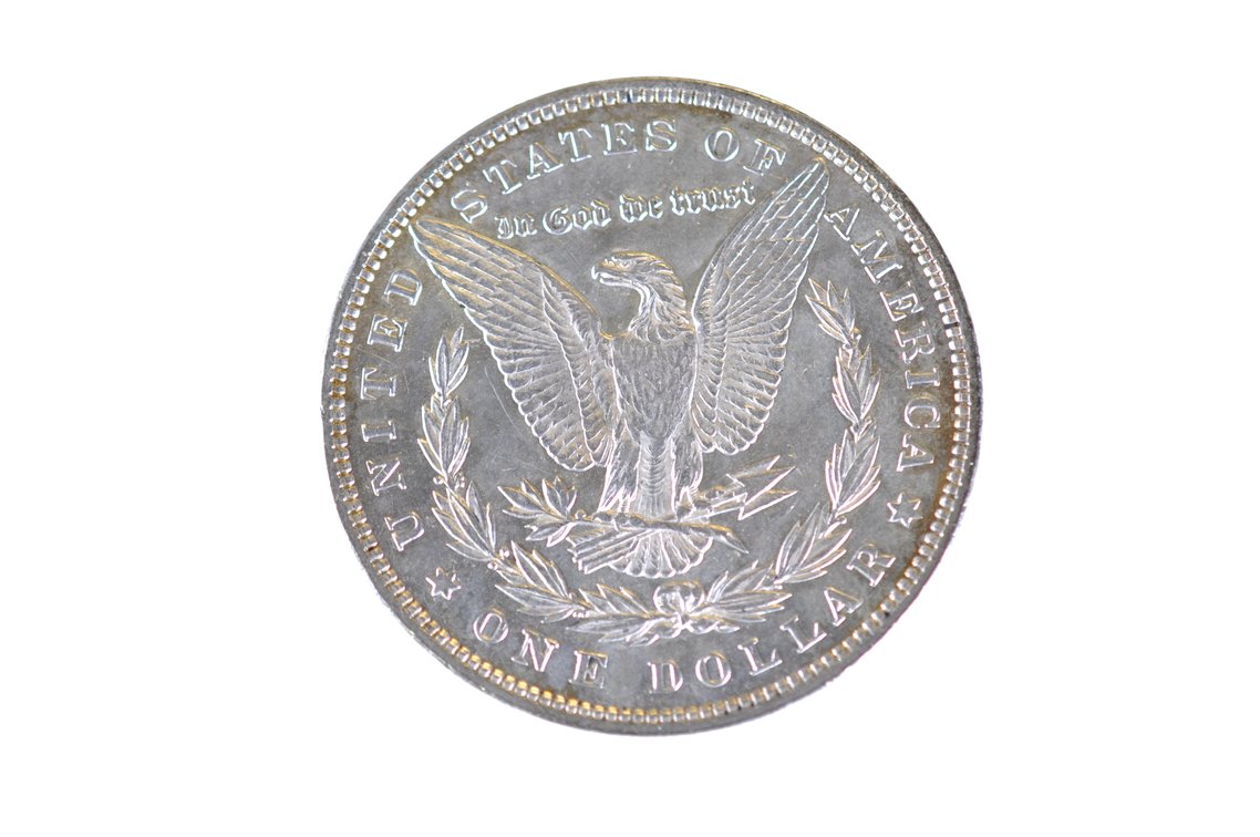 1893 Morgan Silver Dollar Philadelphia, photo 2 of 2