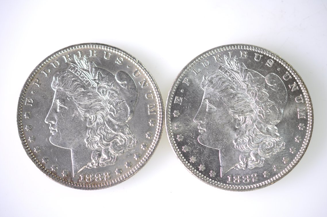 1881-1882 Morgan SIlver Dollars, photo 2 of 7