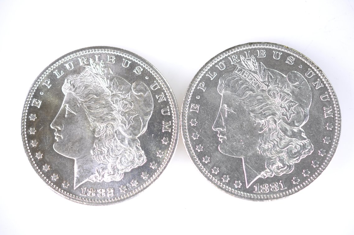 1881-1882 Morgan SIlver Dollars, photo 6 of 7