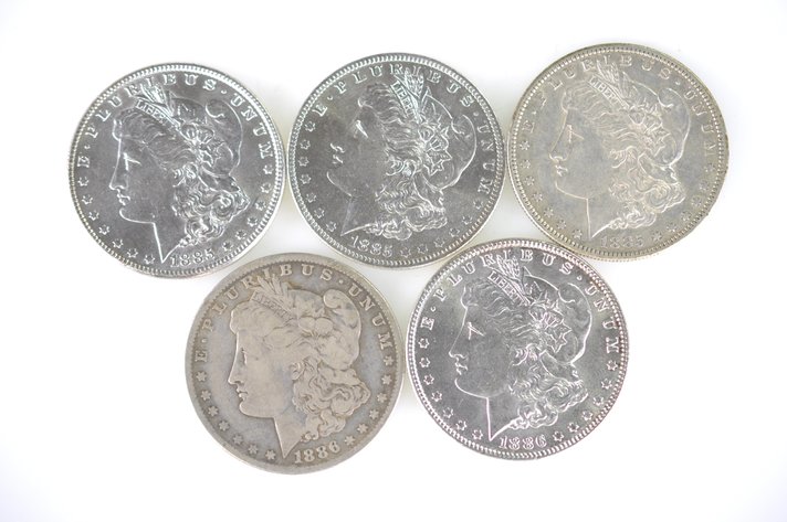 1885-1886 Morgan SIlver Dollars