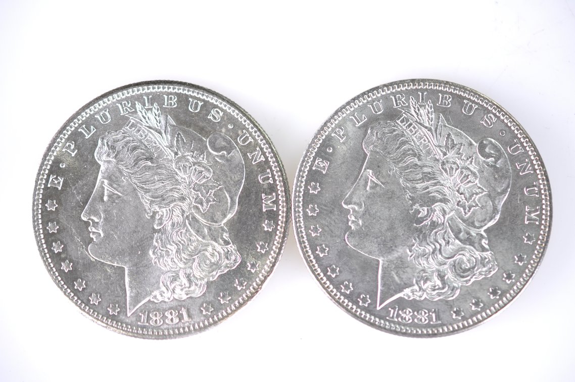 1881-1882 Morgan SIlver Dollars, photo 4 of 7