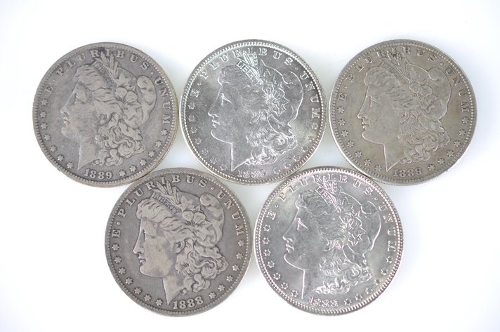 1888-1889 Morgan Silver Dollars