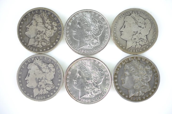 1896-1897 Morgan Silver Dollars