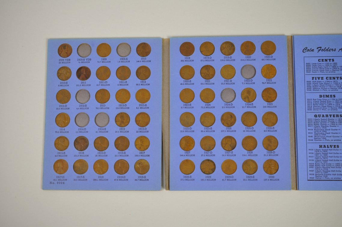 1909-1974 Wheat and 1941-1974 Lincoln Books of Pennies, photo 12 of 20
