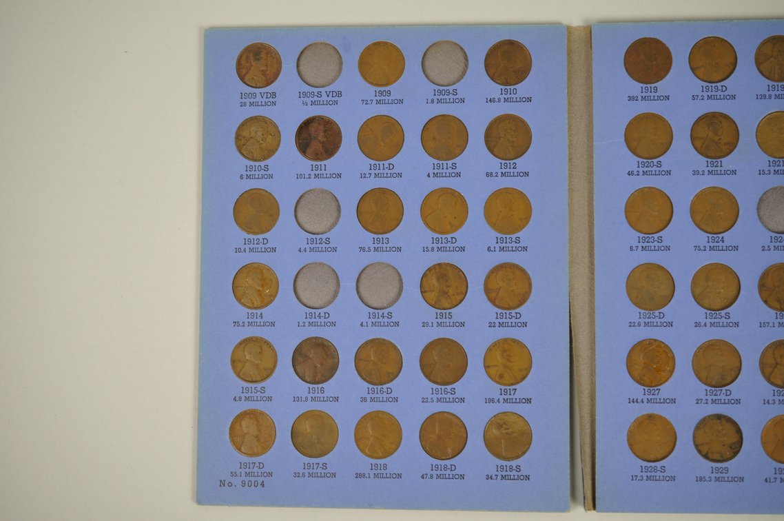 1909-1974 Wheat and 1941-1974 Lincoln Books of Pennies, photo 13 of 20