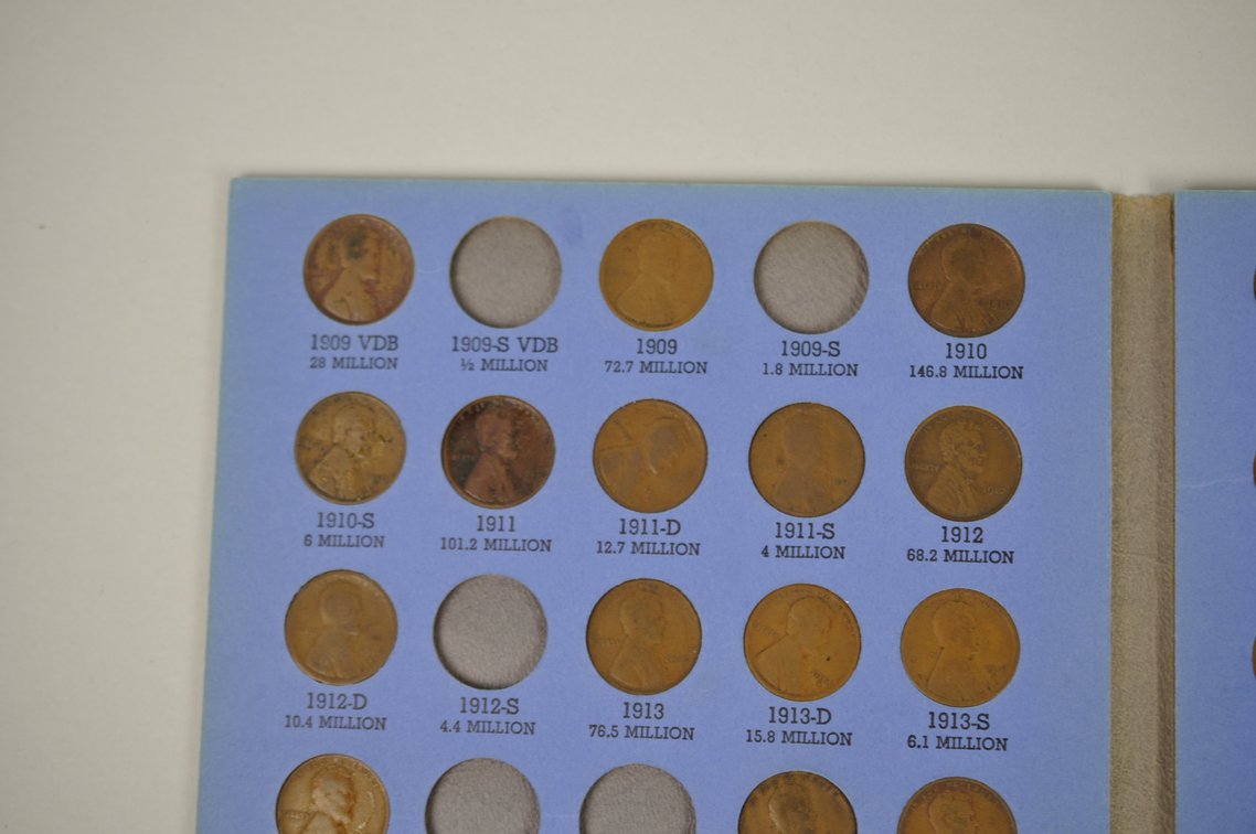1909-1974 Wheat and 1941-1974 Lincoln Books of Pennies, photo 14 of 20