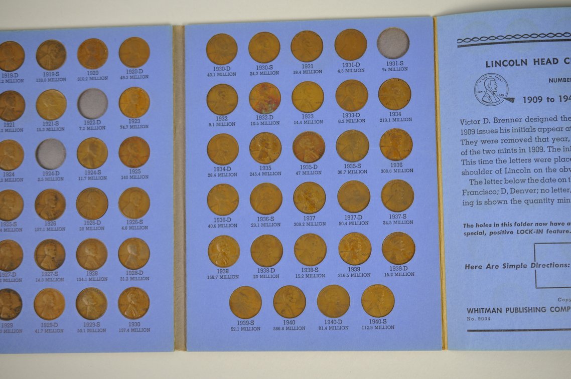 1909-1974 Wheat and 1941-1974 Lincoln Books of Pennies, photo 16 of 20