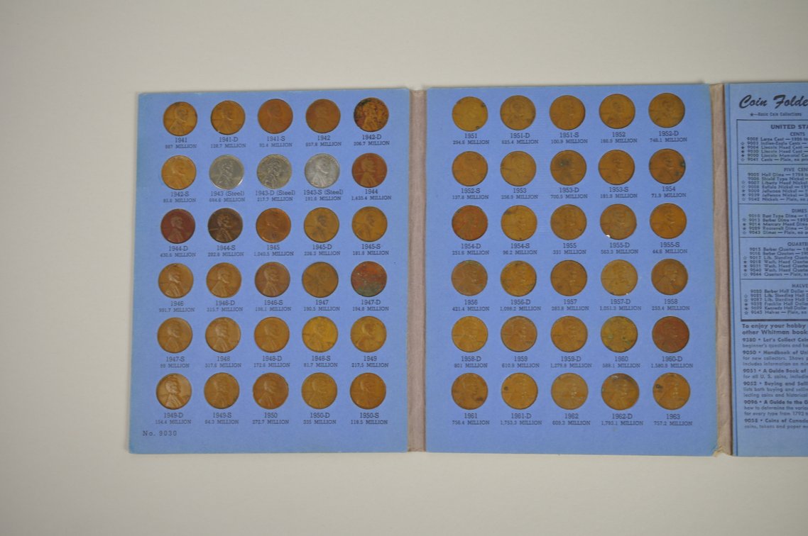 1909-1974 Wheat and 1941-1974 Lincoln Books of Pennies, photo 18 of 20