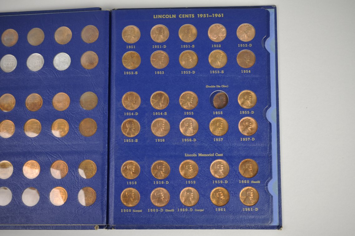 1909-1974 Wheat and 1941-1974 Lincoln Books of Pennies, photo 7 of 20