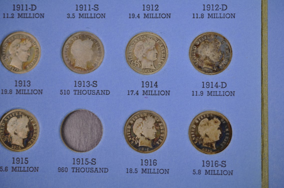 1892-1916 Book of Liberty Head Morgan Dimes, photo 12 of 15