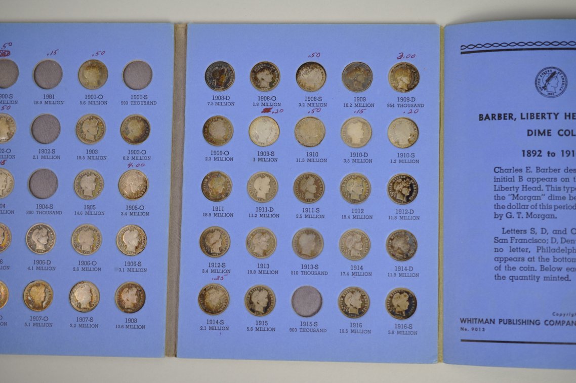 1892-1916 Book of Liberty Head Morgan Dimes, photo 8 of 15