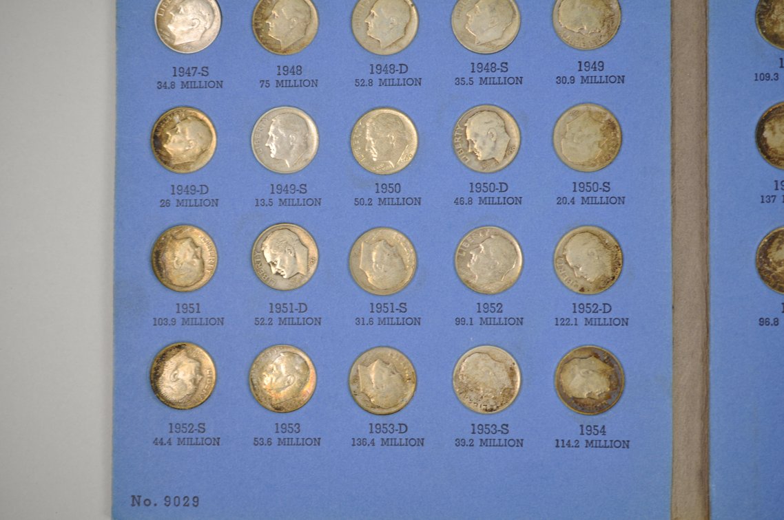 1946-1964 Book of Rossevelt Dimes, photo 4 of 9