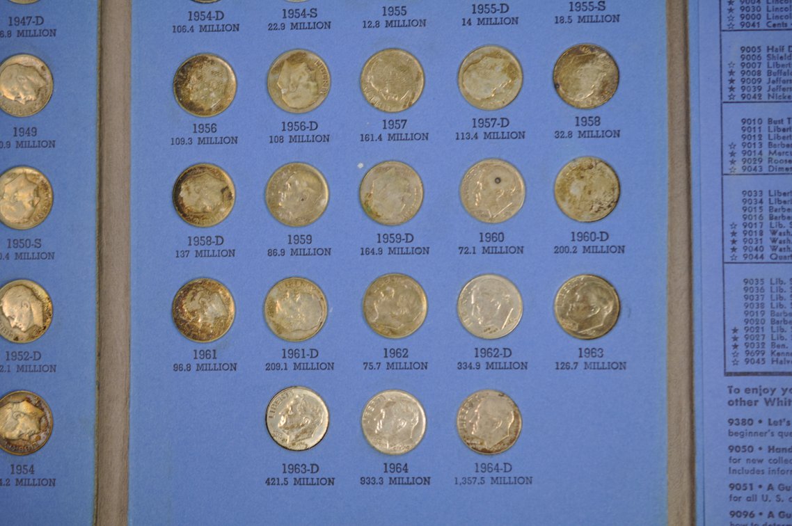 1946-1964 Book of Rossevelt Dimes, photo 6 of 9