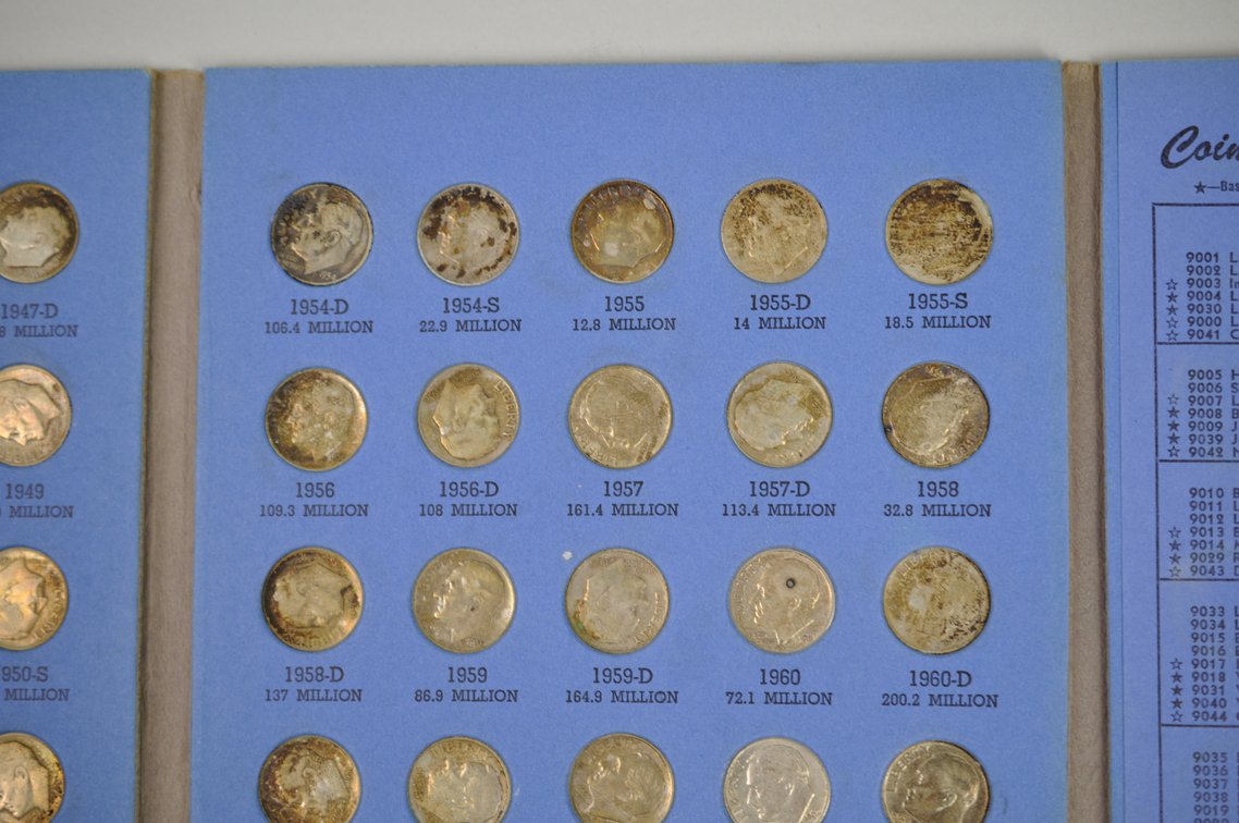 1946-1964 Book of Rossevelt Dimes, photo 7 of 9