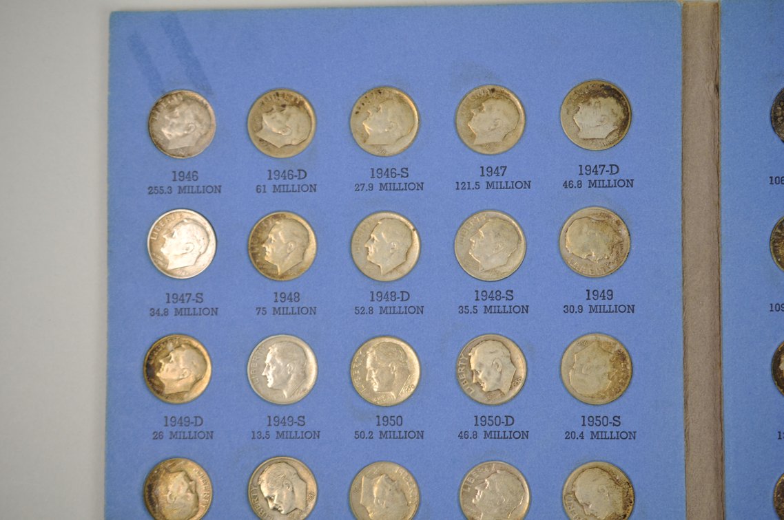 1946-1964 Book of Rossevelt Dimes, photo 3 of 9