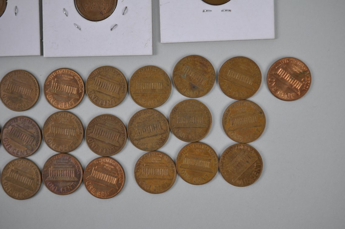 1909, 1914, 1946, 1954, 1956 Wheat and 1960 Lincoln Pennies, photo 16 of 16