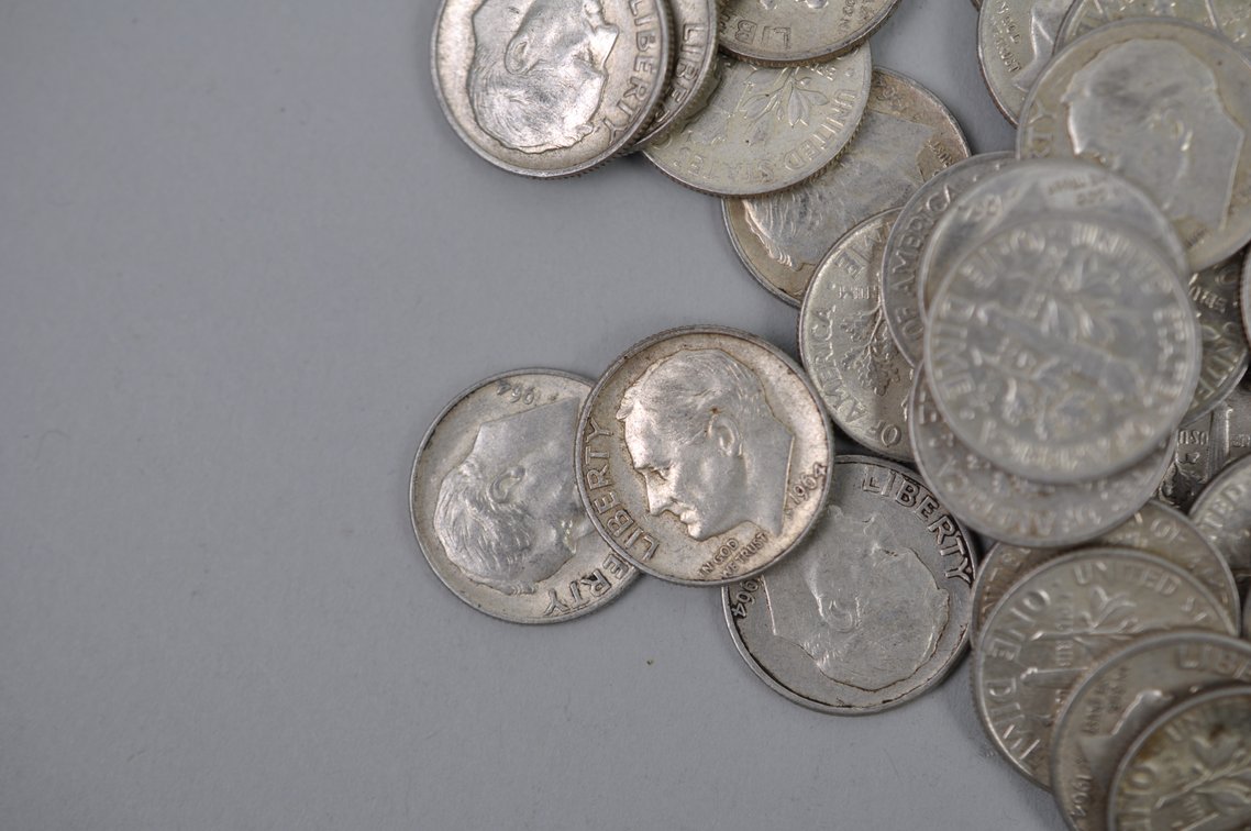 Mercury and Roosevelt Dimes, photo 3 of 11