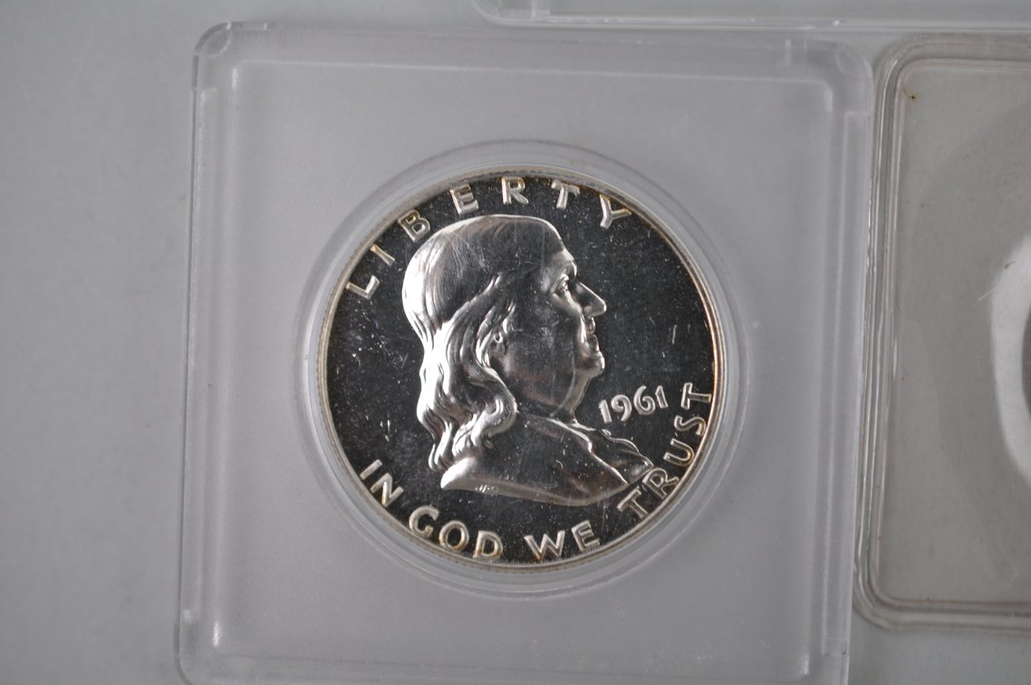 1961 Franklin Half Dollars Philadelphia, photo 3 of 9