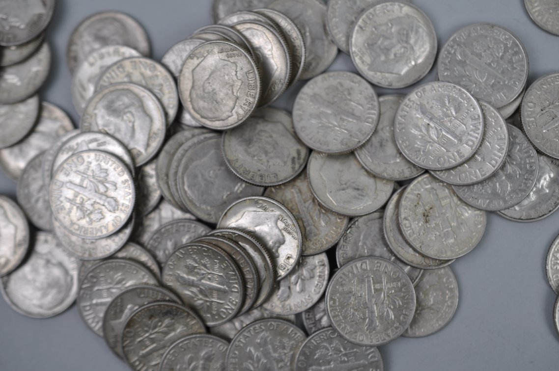 Mercury and Roosevelt Dimes, photo 5 of 11