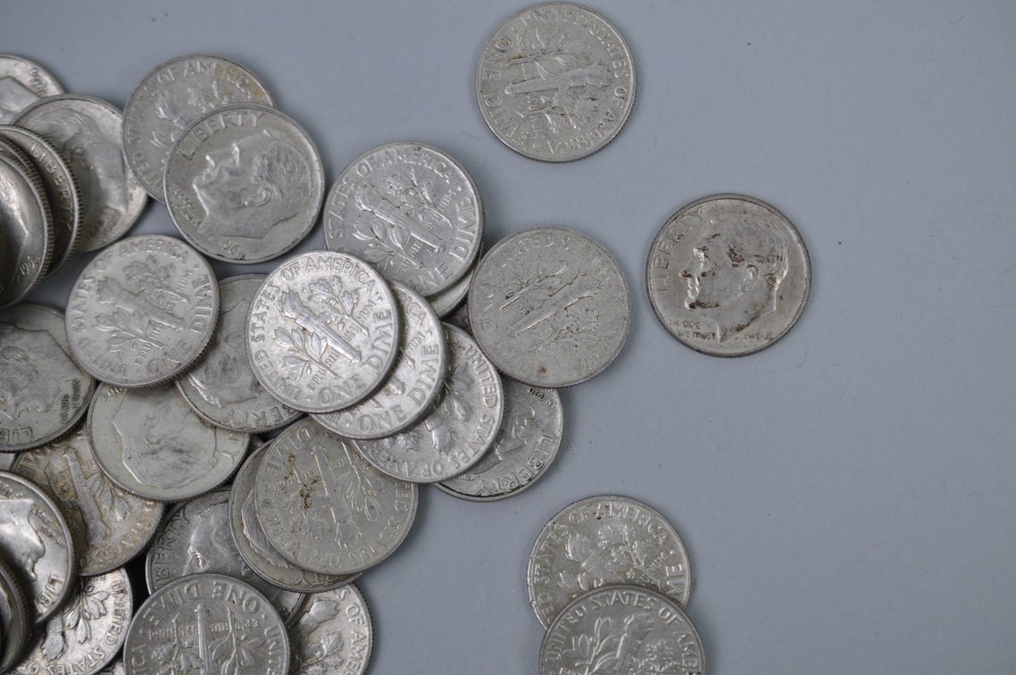 Mercury and Roosevelt Dimes, photo 6 of 11