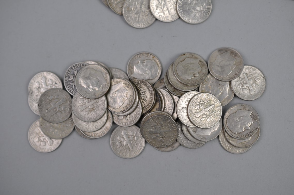 Mercury and Roosevelt Dimes, photo 7 of 11