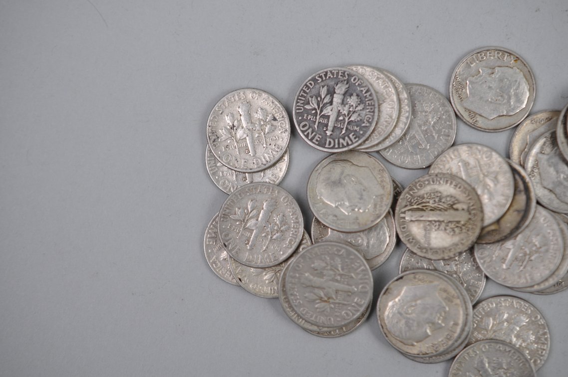 Mercury and Roosevelt Dimes, photo 8 of 11