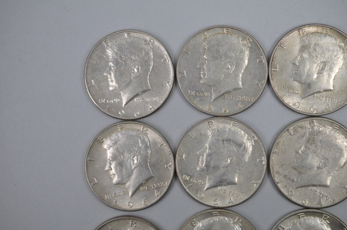 1964 Kennedy Half Dollars, photo 3 of 11