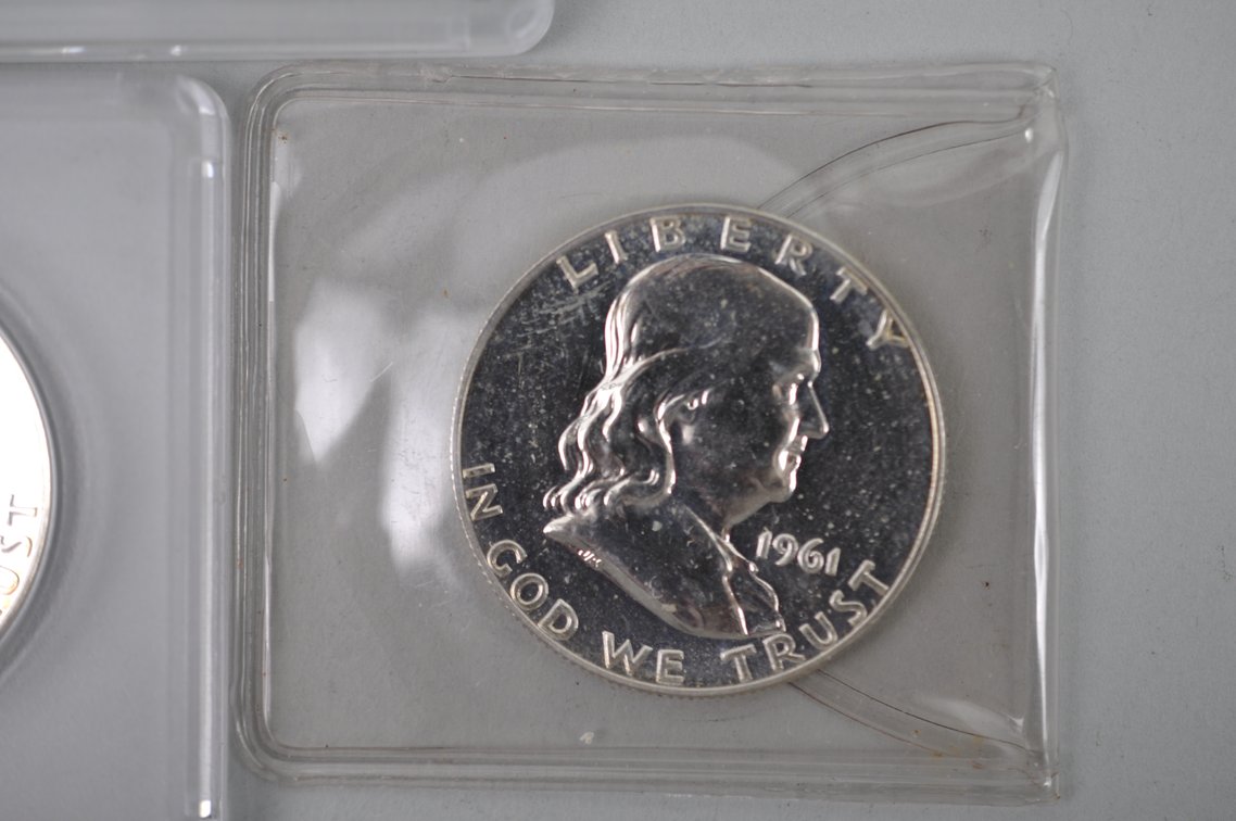 1961 Franklin Half Dollars Philadelphia, photo 4 of 9