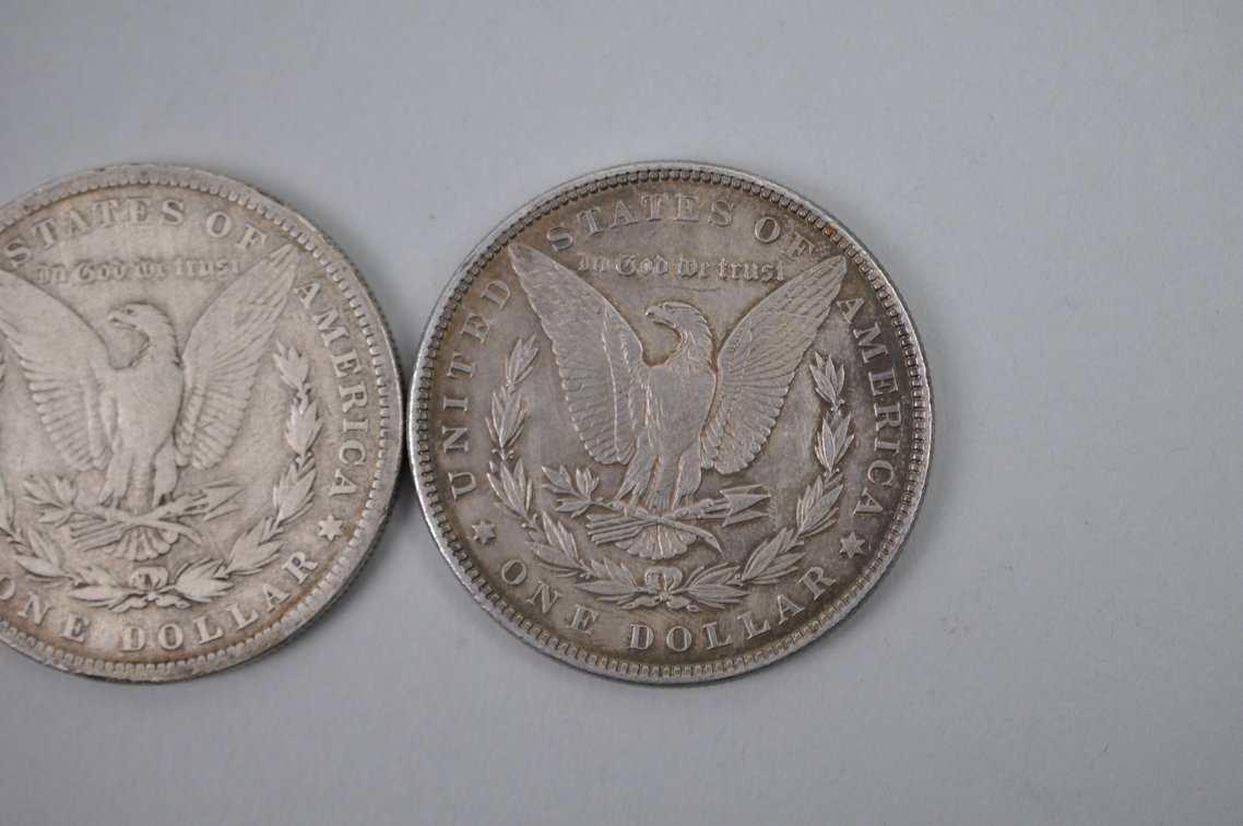 1884-1885 and 1898 Morgan Silver Dollars, photo 8 of 8