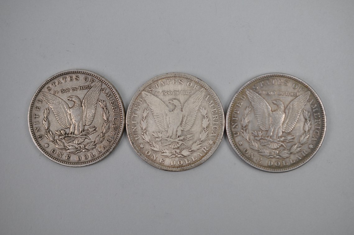 1884-1885 and 1898 Morgan Silver Dollars, photo 5 of 8