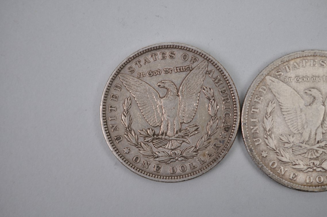 1884-1885 and 1898 Morgan Silver Dollars, photo 6 of 8