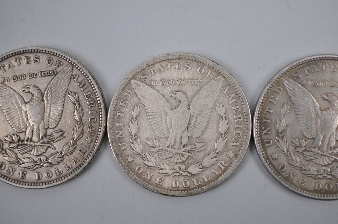 1884-1885 and 1898 Morgan Silver Dollars, photo 7 of 8