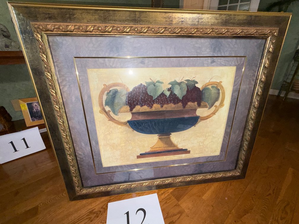 APPROX 43.5X36.5" MATTED GILT FRAMED PRINT