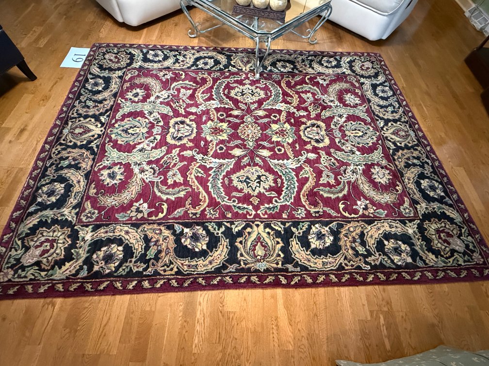 9'X7' HANDMADE PERSIAN WOOL RUG