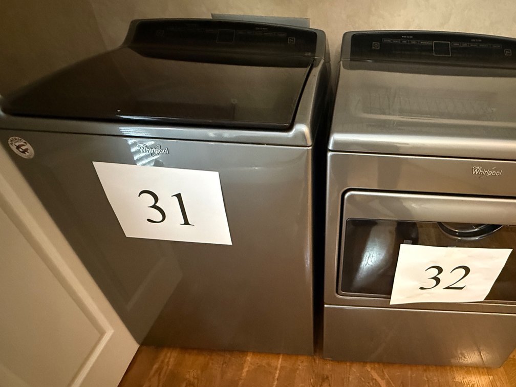 WHIRLPOOL ENERGY STAR GLASS TOP LOAD WASHER