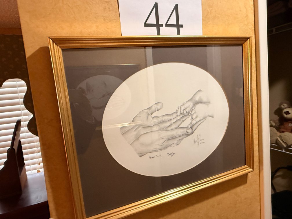 PAIR OF DAVE MCCAMON CHARCOAL PRINTS
