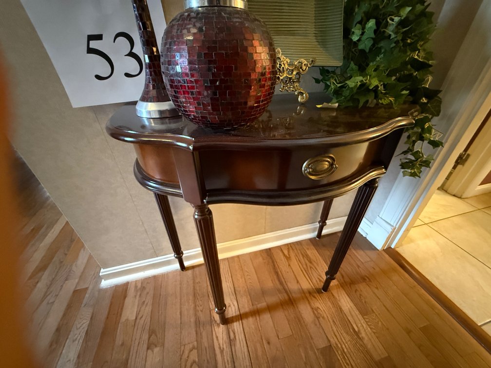 WOOD HALF TABLE