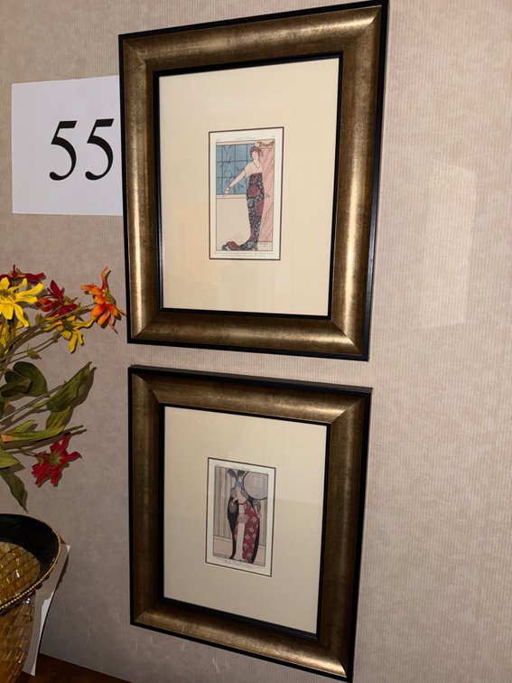 PAIR OF FRAMED PCS