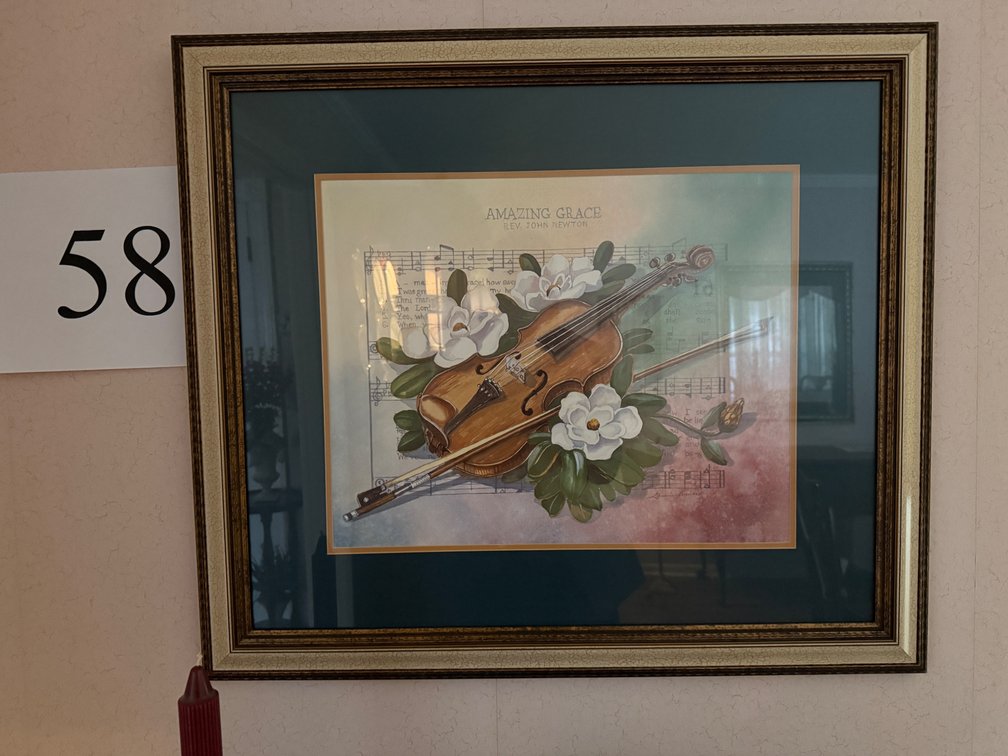 FRAMED AND MATTED 31'x27" AMAZING GRACE PRINT