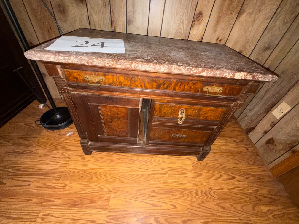Granite top wash stand