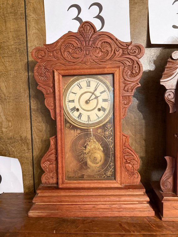 Pretty time & strike mantle clock