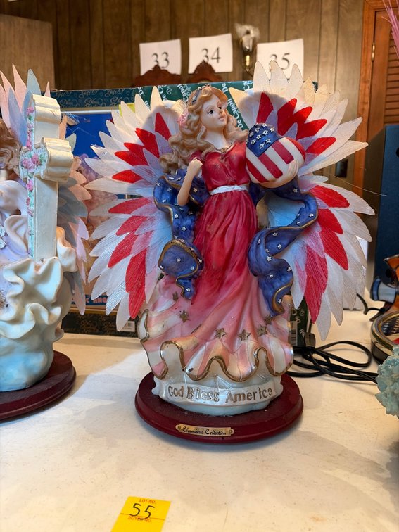 USA themed chambkred collection fiber optic angel