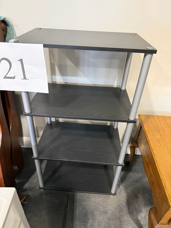 4 SHELF UNIT AND 3 STORAGE DRAWER